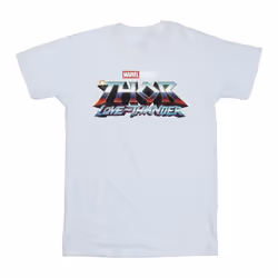 Marvel - T-shirt LOVE AND THUNDER - Homme (Blanc)