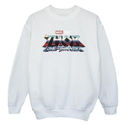 Marvel - Sweat LOVE AND THUNDER - Fille (Blanc)