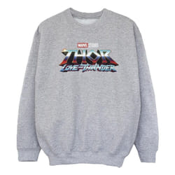 Marvel - Sweat LOVE AND THUNDER - Fille (Gris chiné)
