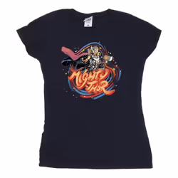 Marvel - T-shirt LOVE AND THUNDER - Femme (Bleu marine)