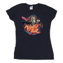 Marvel - T-shirt LOVE AND THUNDER - Femme (Bleu marine)