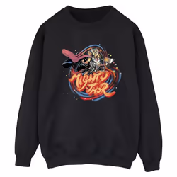 Marvel - Sweat LOVE AND THUNDER - Femme (Noir)