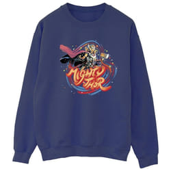 Marvel - Sweat LOVE AND THUNDER - Femme (Bleu marine)