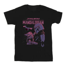 Star Wars - T-shirt THE MANDALORIAN HELLO FRIEND - Homme (Noir)