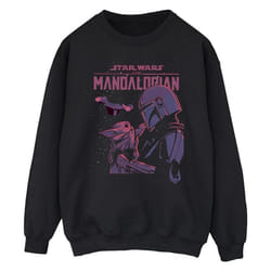 Star Wars - Sweat THE MANDALORIAN HELLO FRIEND - Homme (Noir)