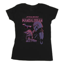 Star Wars - T-shirt THE MANDALORIAN HELLO FRIEND - Femme (Noir)