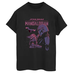 Star Wars - T-shirt THE MANDALORIAN HELLO FRIEND - Femme (Noir)