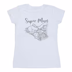 Disney - T-shirt THE ARISTOCATS SUPER MUM - Femme (Blanc)