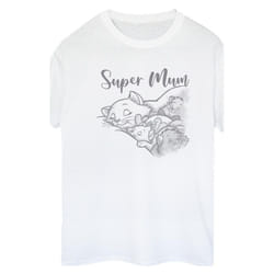 Disney - T-shirt THE ARISTOCATS SUPER MUM - Femme (Blanc)