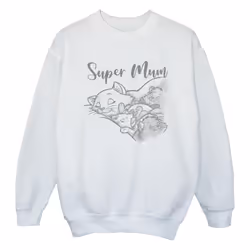 Disney - Sweat THE ARISTOCATS SUPER MUM - Fille (Blanc)