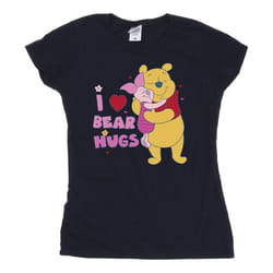 Disney - T-shirt MUM BEST HUGS - Femme (Bleu marine)