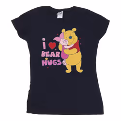 Disney - T-shirt MUM BEST HUGS - Femme (Bleu marine)