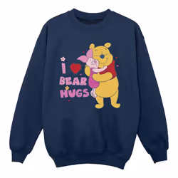 Disney - Sweat MUM BEST HUGS - Fille (Bleu marine)