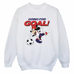 Disney - Sweat GOING FOR GOAL - Garçon (Blanc)