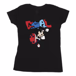 Disney - T-shirt GOAL STRIKER - Femme (Noir)