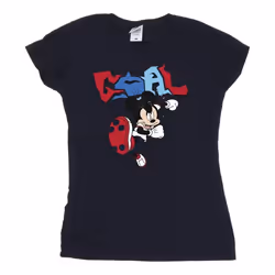 Disney - T-shirt GOAL STRIKER - Femme (Bleu marine)