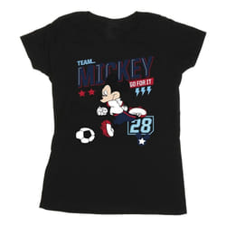 Disney - T-shirt TEAM FOOTBALL - Femme (Noir)