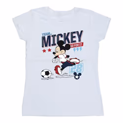 Disney - T-shirt TEAM FOOTBALL - Femme (Blanc)