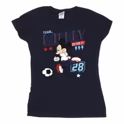Disney - T-shirt TEAM FOOTBALL - Femme (Bleu marine)