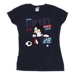 Disney - T-shirt TEAM FOOTBALL - Femme (Bleu marine)