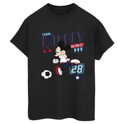 Disney - T-shirt TEAM FOOTBALL - Femme (Noir)