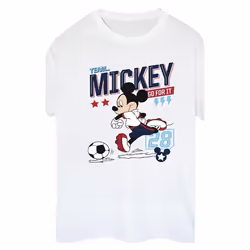 Disney - T-shirt TEAM FOOTBALL - Femme (Blanc)
