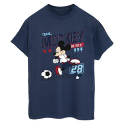 Disney - T-shirt TEAM FOOTBALL - Femme (Bleu marine)