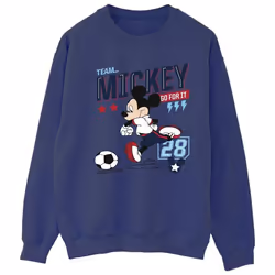 Disney - Sweat TEAM FOOTBALL - Femme (Bleu marine)