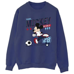 Disney - Sweat TEAM FOOTBALL - Femme (Bleu marine)