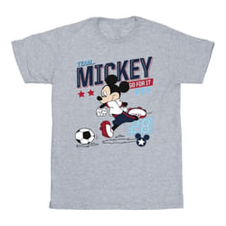 Disney - T-shirt TEAM FOOTBALL - Garçon (Gris chiné)