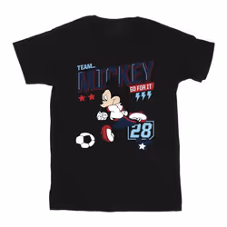 Disney - T-shirt TEAM FOOTBALL - Fille (Noir)