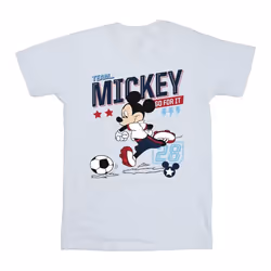 Disney - T-shirt TEAM FOOTBALL - Fille (Blanc)
