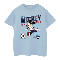 Disney - T-shirt TEAM FOOTBALL - Fille (Bleu clair)