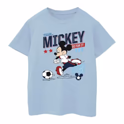 Disney - T-shirt TEAM FOOTBALL - Fille (Bleu clair)