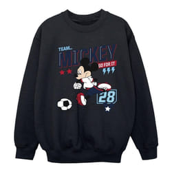 Disney - Sweat TEAM FOOTBALL - Fille (Noir)