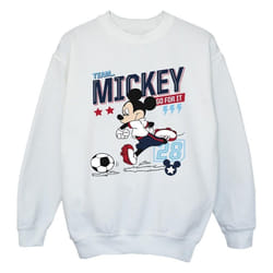 Disney - Sweat TEAM FOOTBALL - Fille (Blanc)