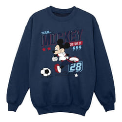 Disney - Sweat TEAM FOOTBALL - Fille (Bleu marine)