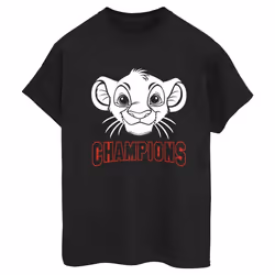 Disney - T-shirt THE LION KING CHAMPION - Femme (Noir)