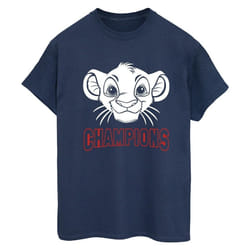 Disney - T-shirt THE LION KING CHAMPION - Femme (Bleu marine)