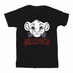 Disney - T-shirt THE LION KING CHAMPION - Homme (Noir)