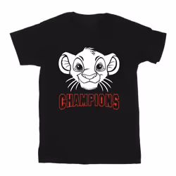 Disney - T-shirt THE LION KING CHAMPION - Homme (Noir)