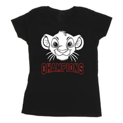 Disney - T-shirt THE LION KING CHAMPION - Femme (Noir)