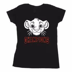 Disney - T-shirt THE LION KING CHAMPION - Femme (Noir)