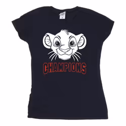 Disney - T-shirt THE LION KING CHAMPION - Femme (Bleu marine)