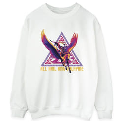 Marvel - Sweat LOVE AND THUNDER ALL HAIL - Femme (Blanc)