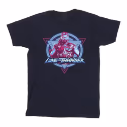 Marvel - T-shirt LOVE AND THUNDER - Homme (Bleu marine)