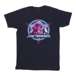 Marvel - T-shirt LOVE AND THUNDER - Homme (Bleu marine)