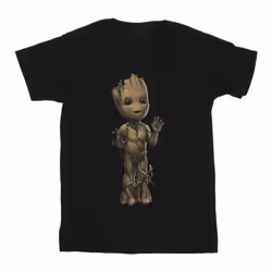 Marvel - T-shirt AM GROOT - Homme (Noir)