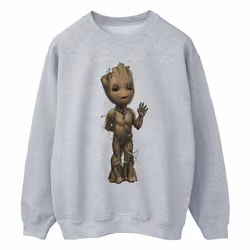 Marvel - Sweat AM GROOT - Homme (Gris chiné)