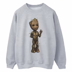 Marvel - Sweat AM GROOT - Homme (Gris chiné)